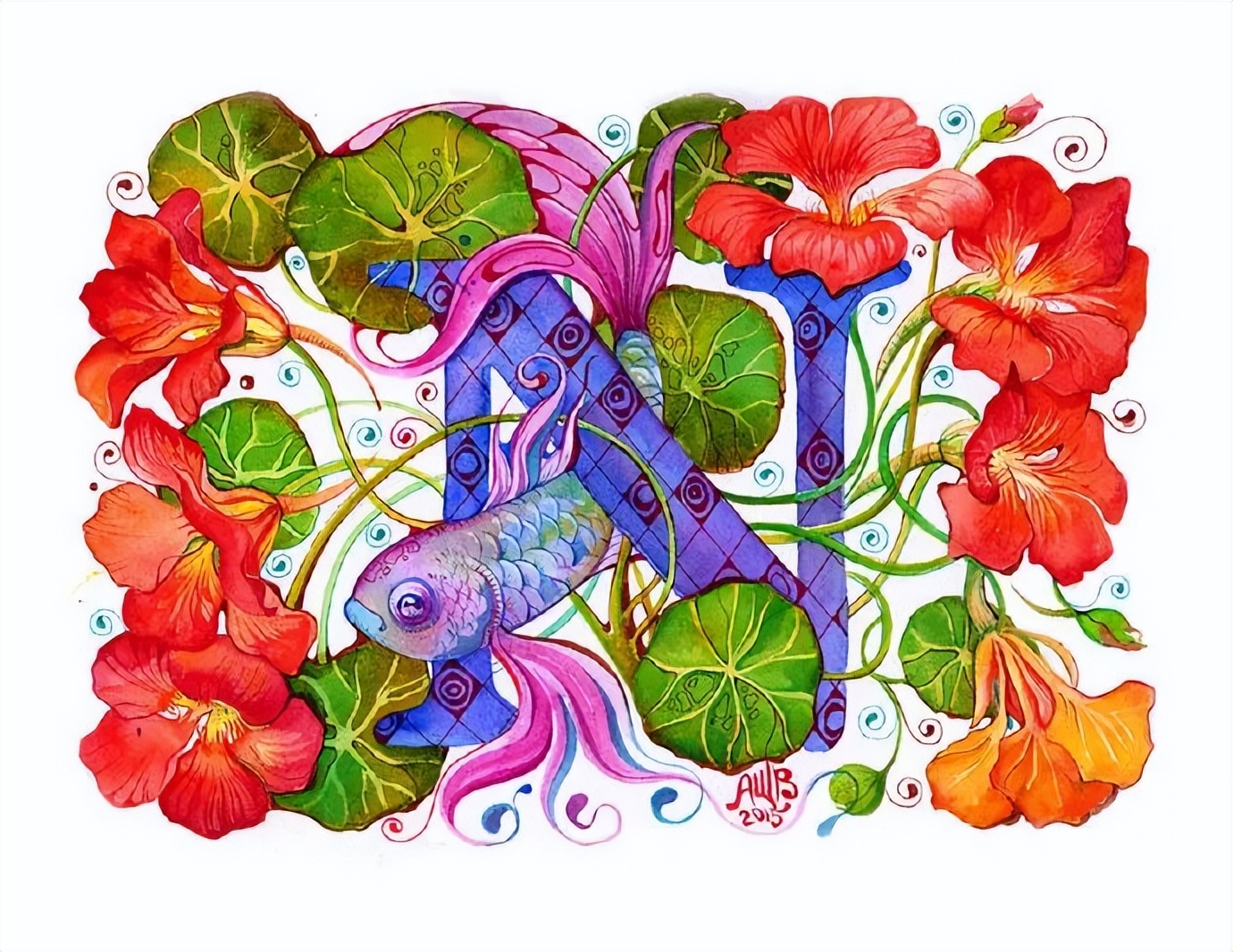 大神级水彩作品看完肯定不后悔,40张笔触狂放的水彩