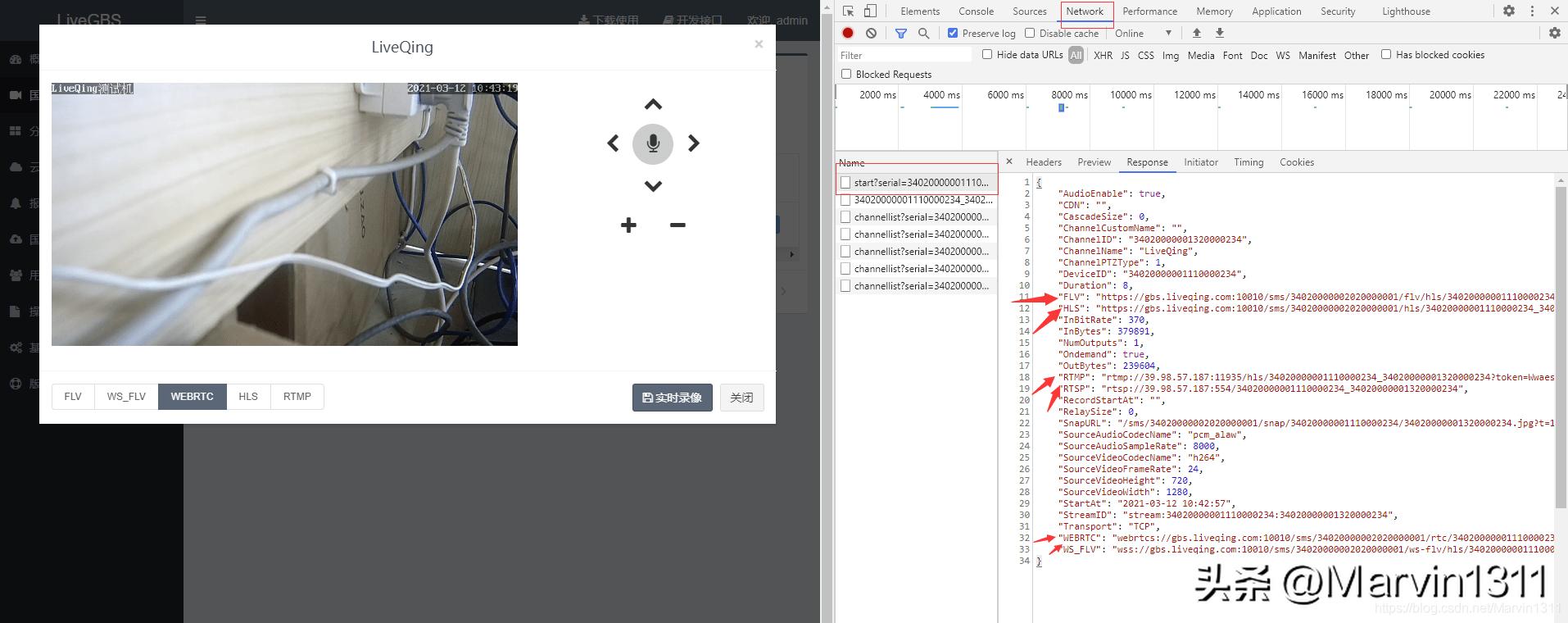 GB28181视频通道的直播流地址HLS/HTTP-FLV/WS-FLV/WebRTC/RTSP