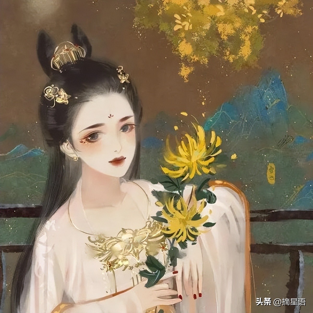 十二星座女生专属头像古风射手座,天秤座古风华丽头像