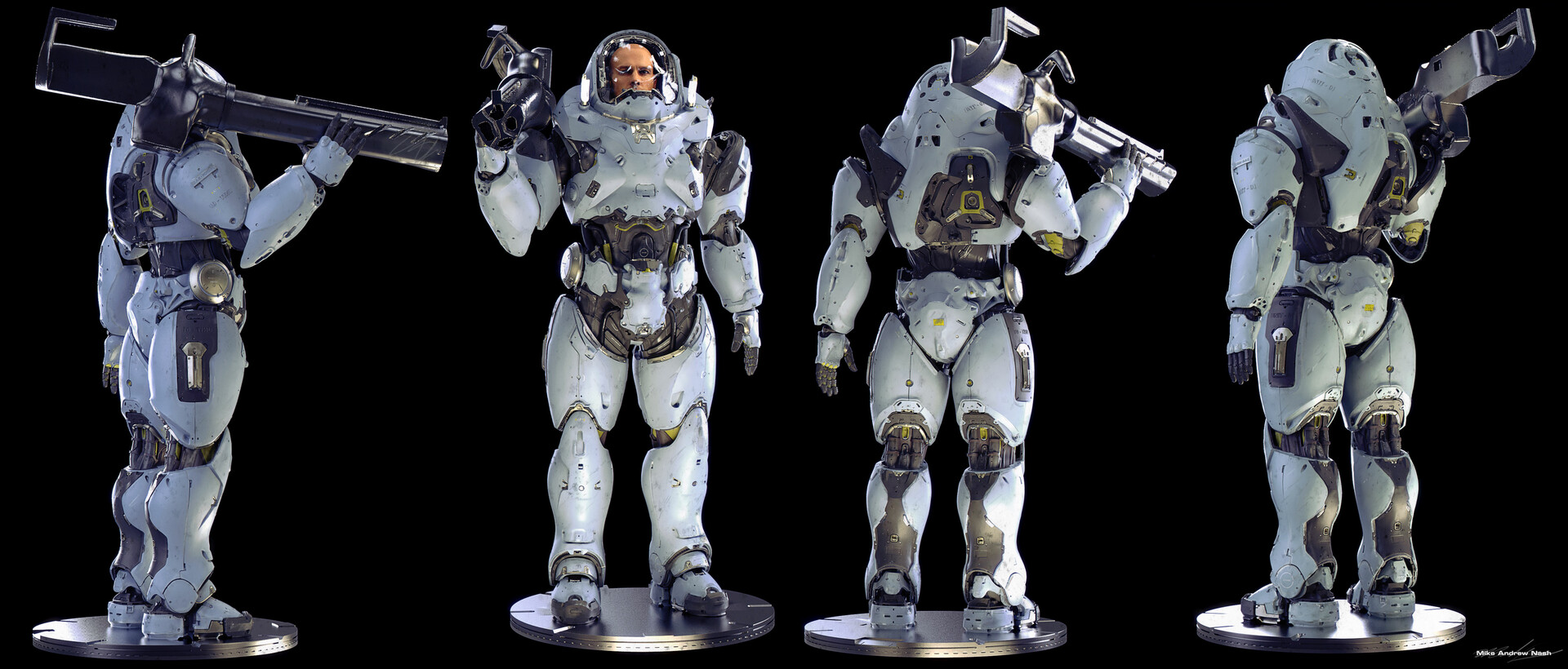 COOL!令人叹为观止的精密机甲穿戴设备｜设计师mikenash作品欣赏