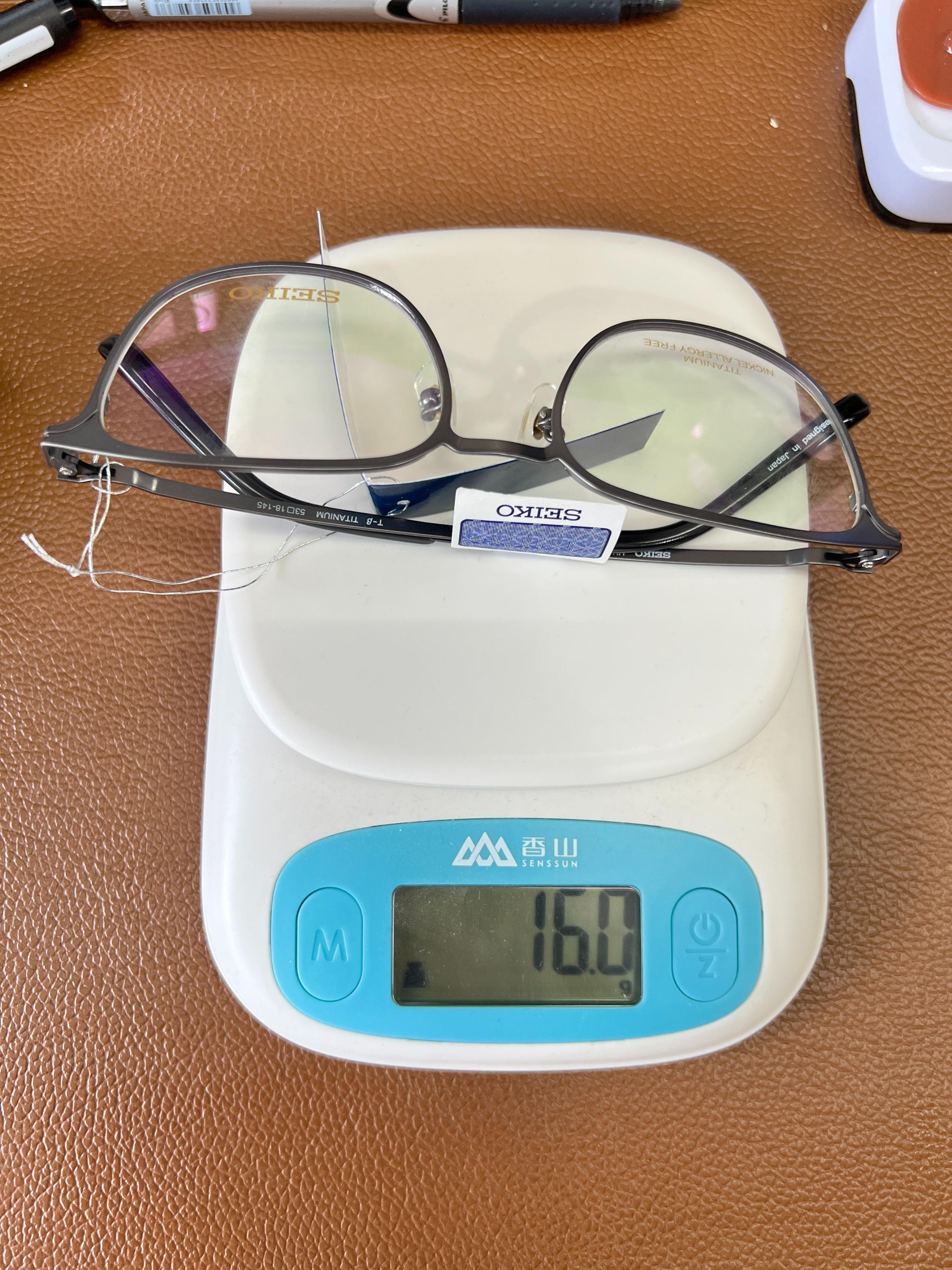 拼多多学生纯钛老花镜推荐,精工眼镜1701