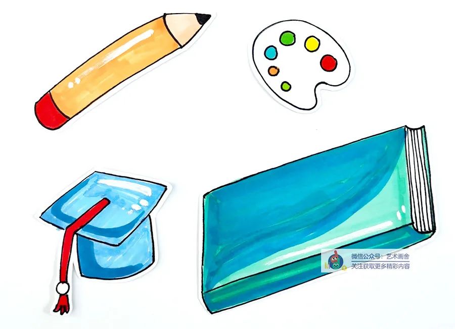 儿童创意画教程书包,简单画书包儿童画图片大全