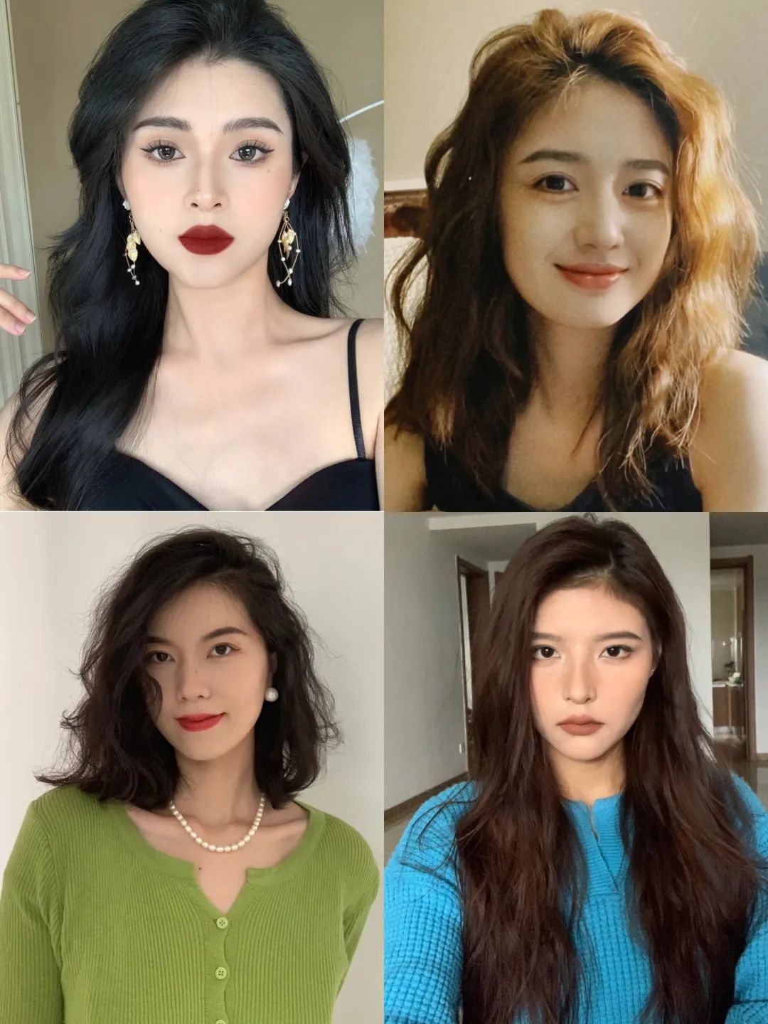 适合长脸窄的过新年发型,又可爱又不显脸大的披着头的发型