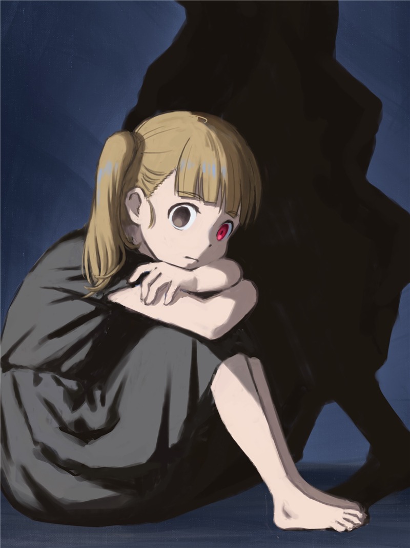 二次元黑化图片萌妹子,黑化头像女生霸气黑暗系真人