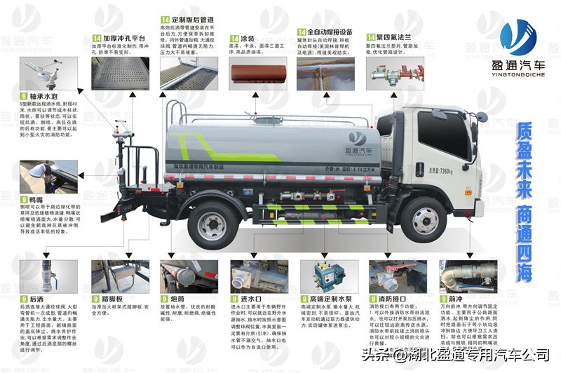 陕汽德龙15方洒水车，国六德龙L3000洒水车，CLT5189GPSSX6A型绿