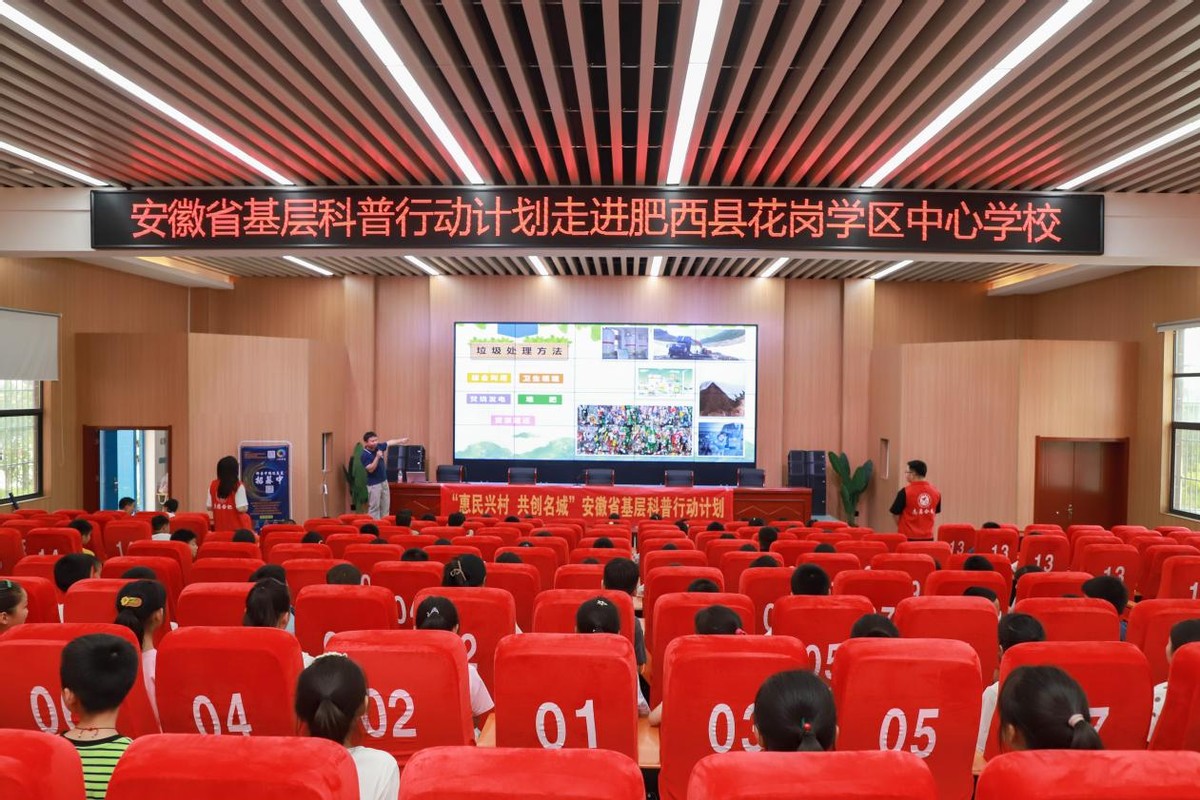 低碳环保|合肥市科协开展基层科普行动计划进校园活动