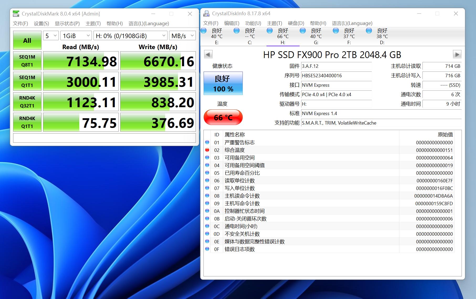 惠普fx900pro2t测评,惠普固态fx900pro散热条
