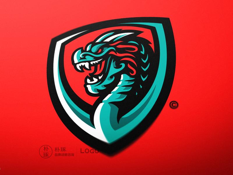 龙元素的logo设计,恐龙logo设计图