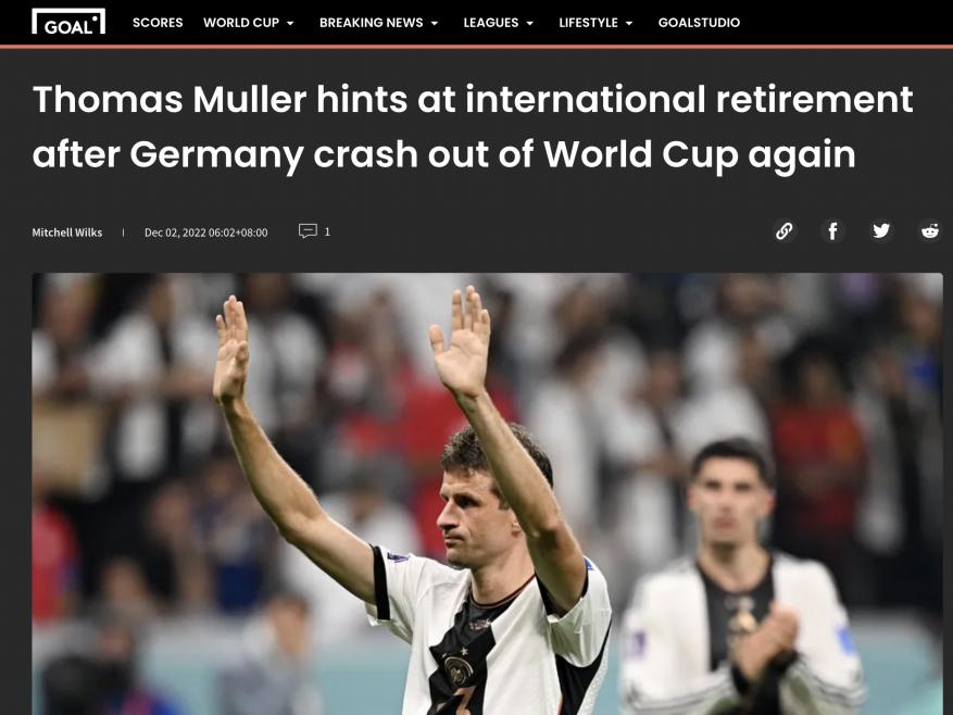 德国世界杯小组赛赛程,2022世界杯德国对日本半全场结果