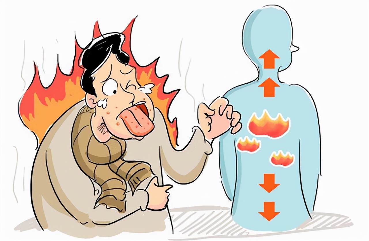 肝火旺盛脾胃虚寒口干口苦口臭,清肝泻火清胃止痛