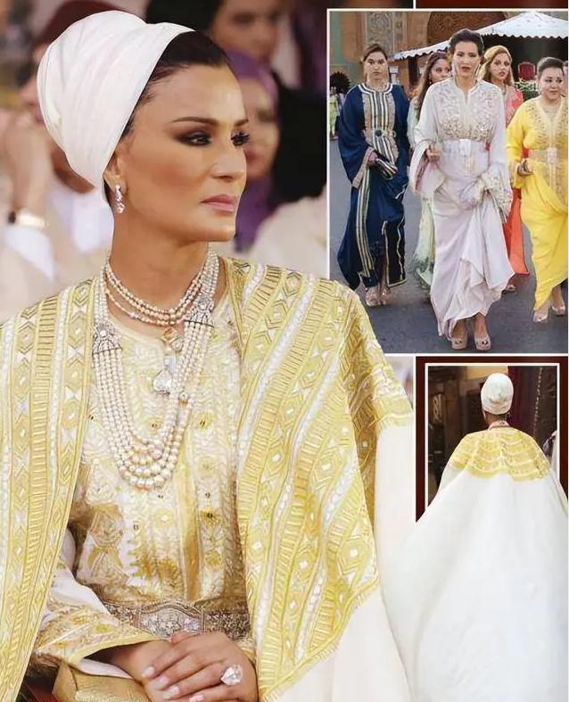 卡塔尔皇太后莫扎一身衣着,卡塔尔太后莫扎走路带风