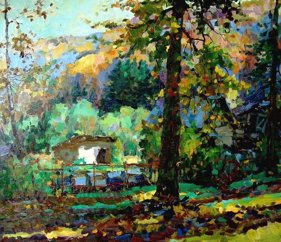 现代俄罗斯风景油画经典作品欣赏,米沙金油画作品