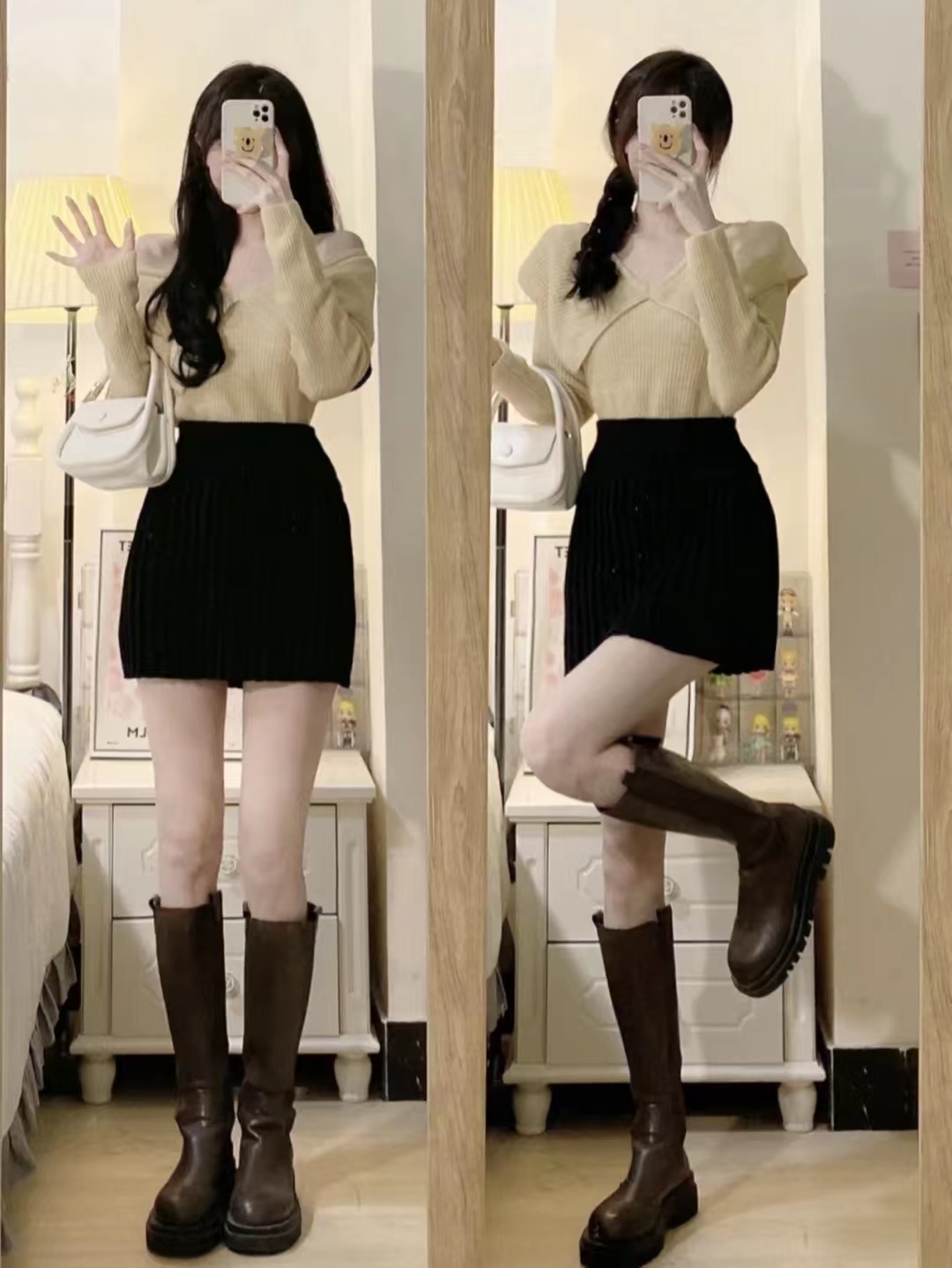 显瘦百搭又好看长筒宽靴,长筒高筒靴显瘦质感好显高