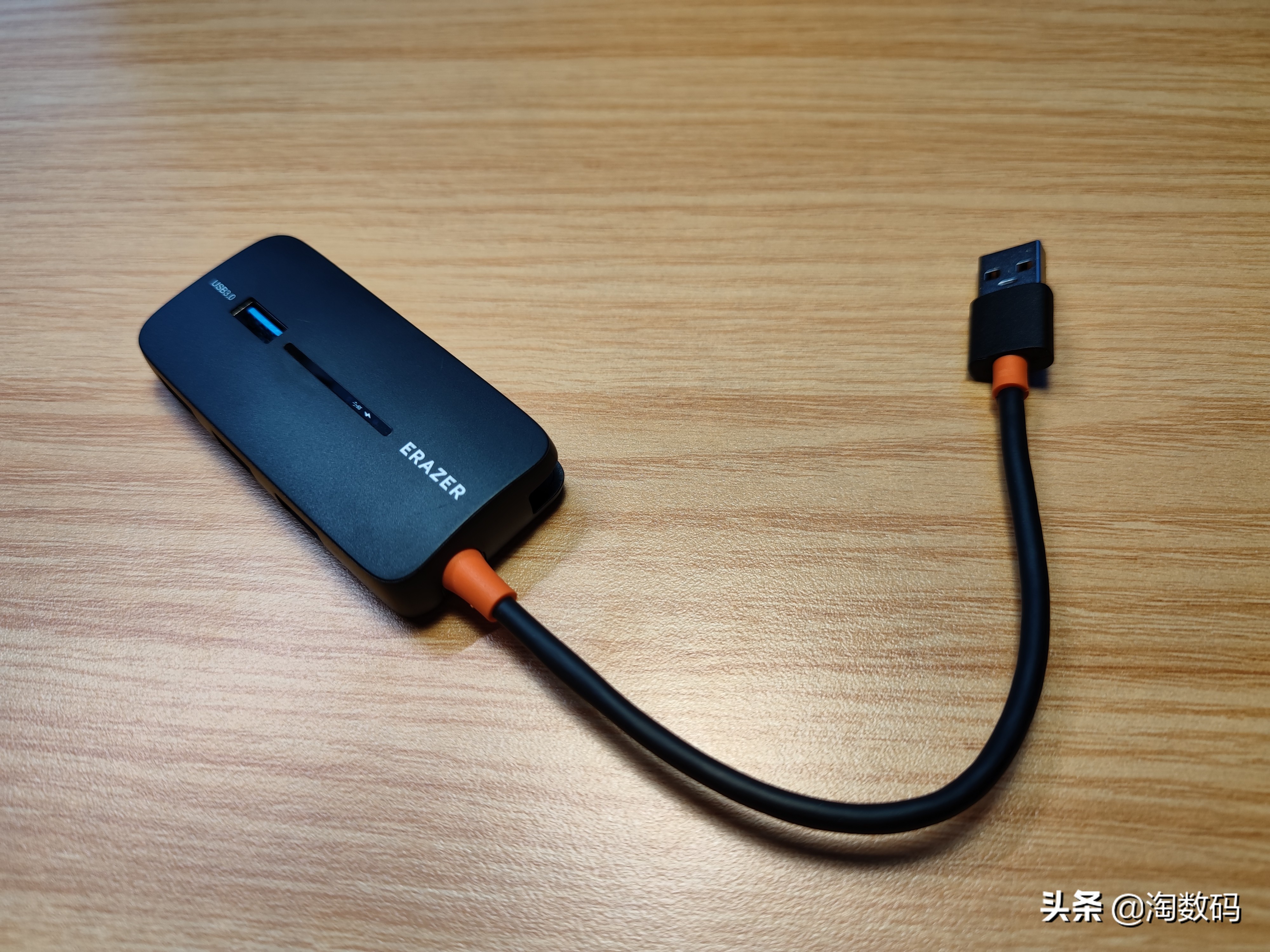 四口同传130MB/秒：19块9异能者Erazer高速USB3.0集线器开箱简评