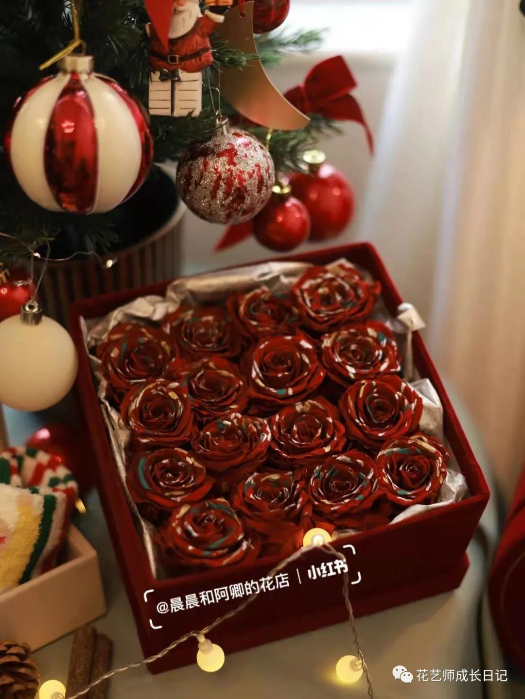 100朵玫瑰样式,圣诞限定玫瑰花