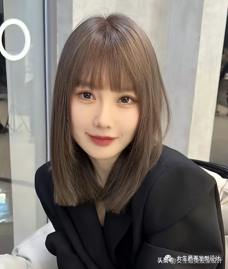 女生又酷又飒齐肩发打理,齐肩短发内扣优雅酷飒发型