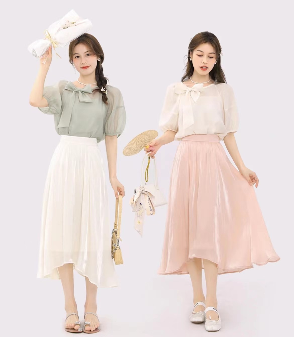 清爽女人味的裙子,干净清爽可爱的裙子