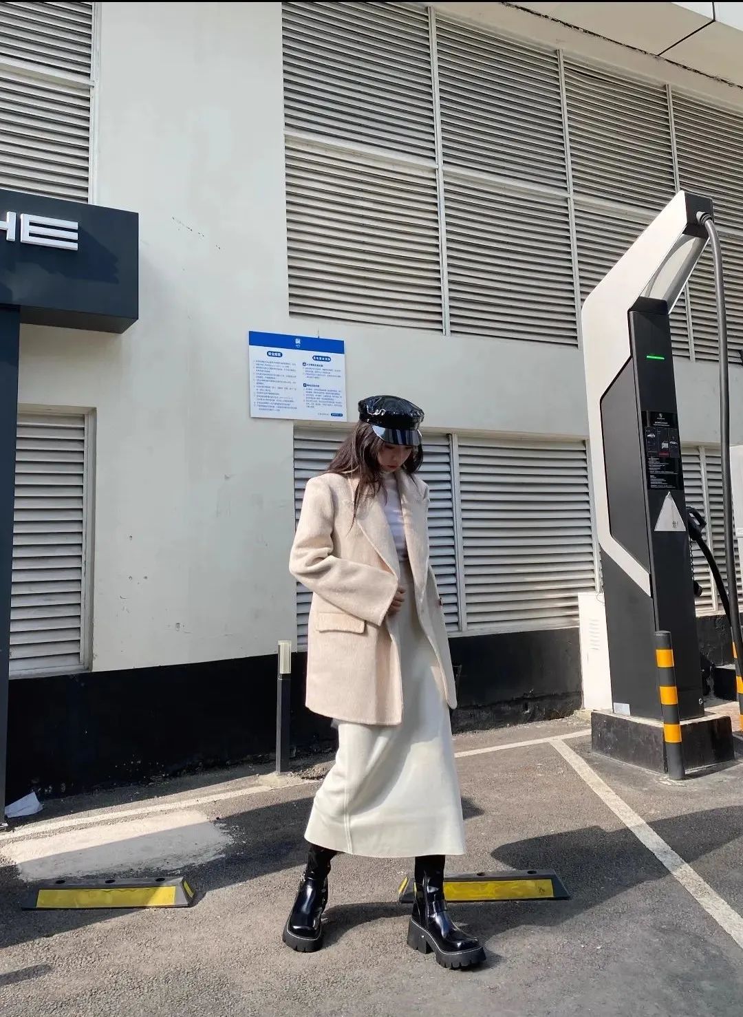 早秋新款韩系宽松气质英伦风大衣,英伦风复古宽松呢子大衣