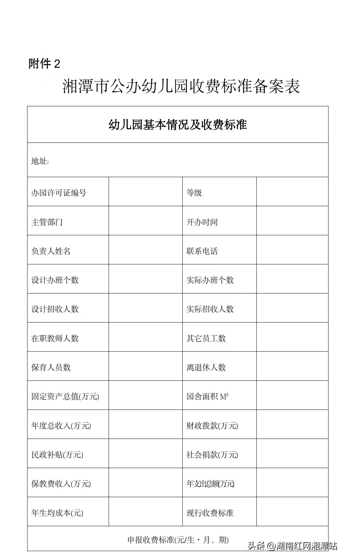 湘潭县公办幼儿园学费,湘潭市区公办幼儿园多少钱一学期