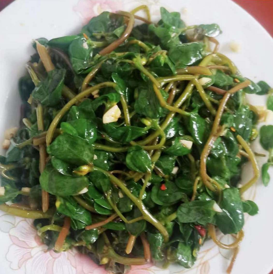 马齿苋凉拌馅饼,阿飞凉拌马齿苋