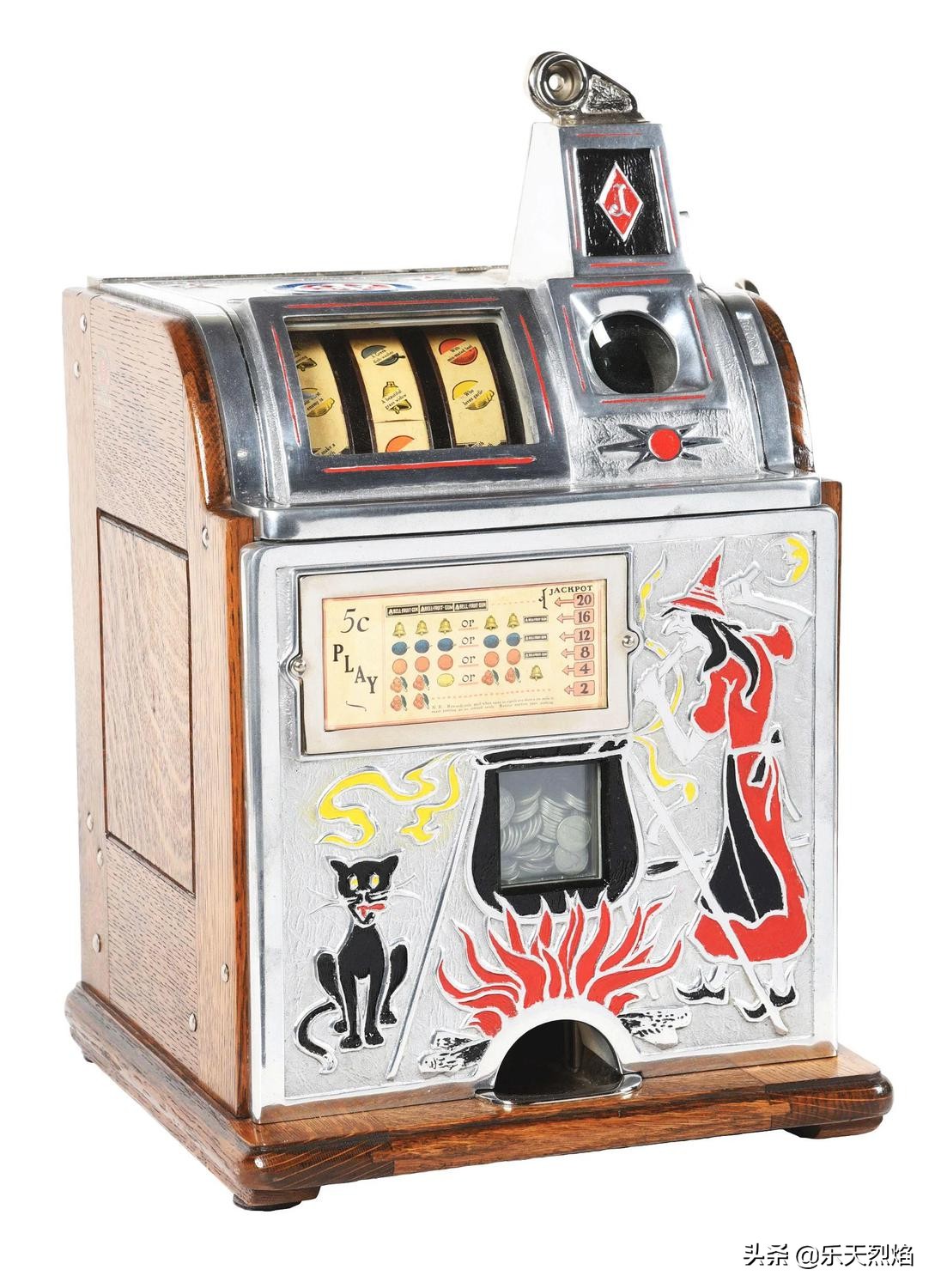 1895年——查理·费发明第一台商业老*机虎**