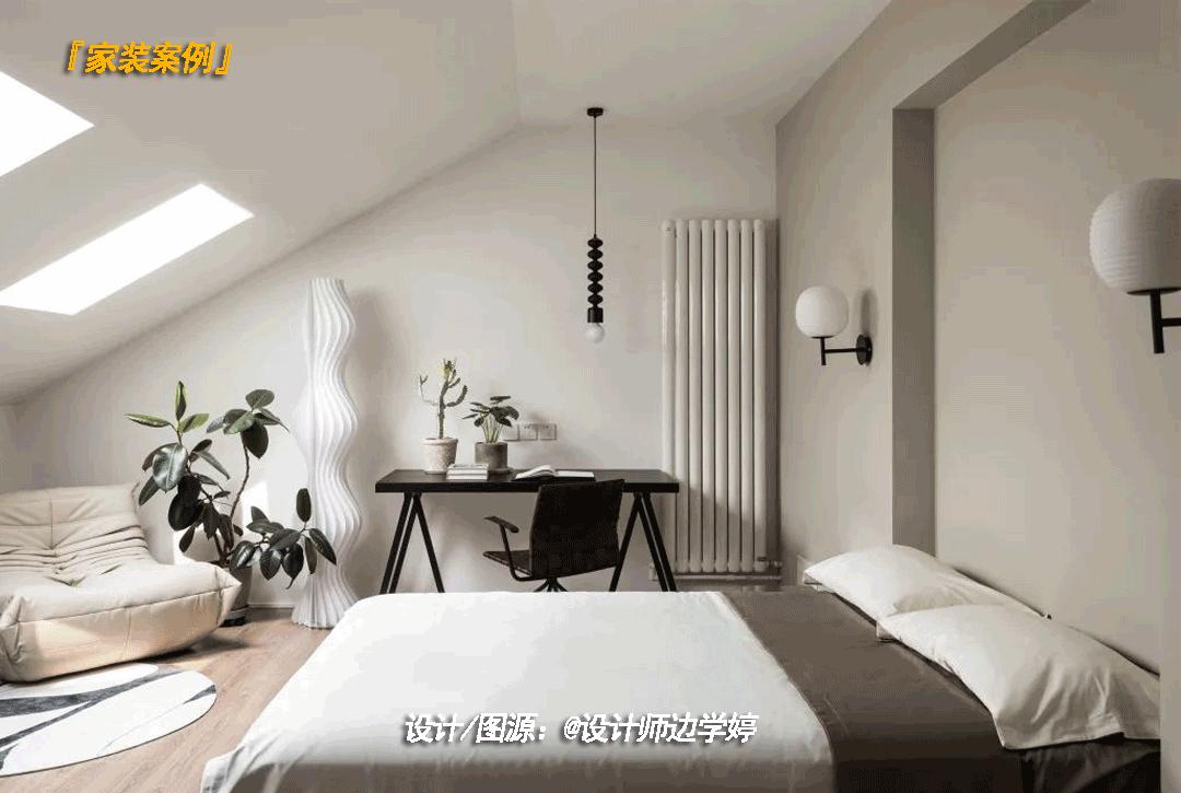 她家80㎡的顶楼复式，看过的人都说羡慕，两人两猫的生活真幸福