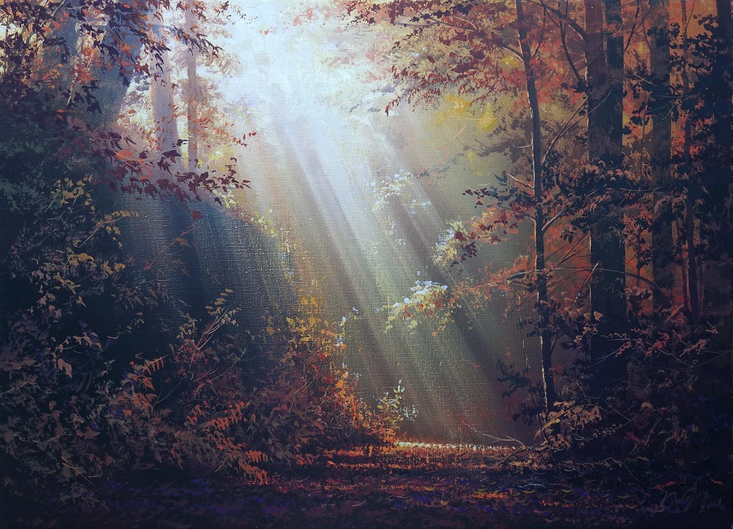 画家维克多风景画图片,维克多丙烯风景画颜料