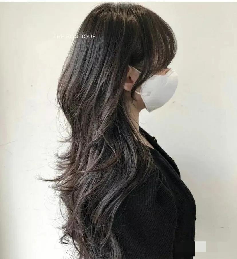 中长发高层次烫发中年人,高层次中长发发型烫发教程