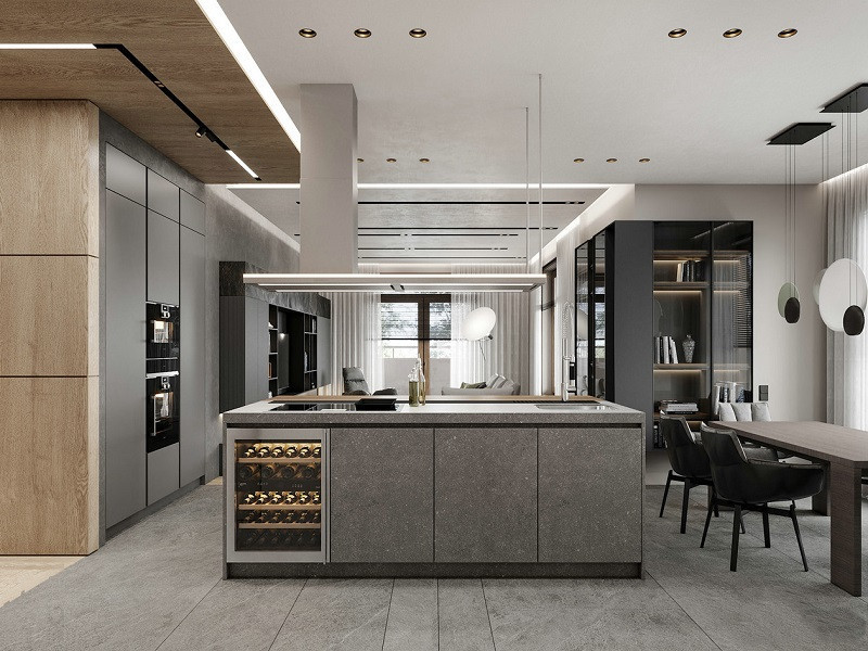 黑白灰风格全屋电视墙,黑白灰装修风格电视墙现代简约