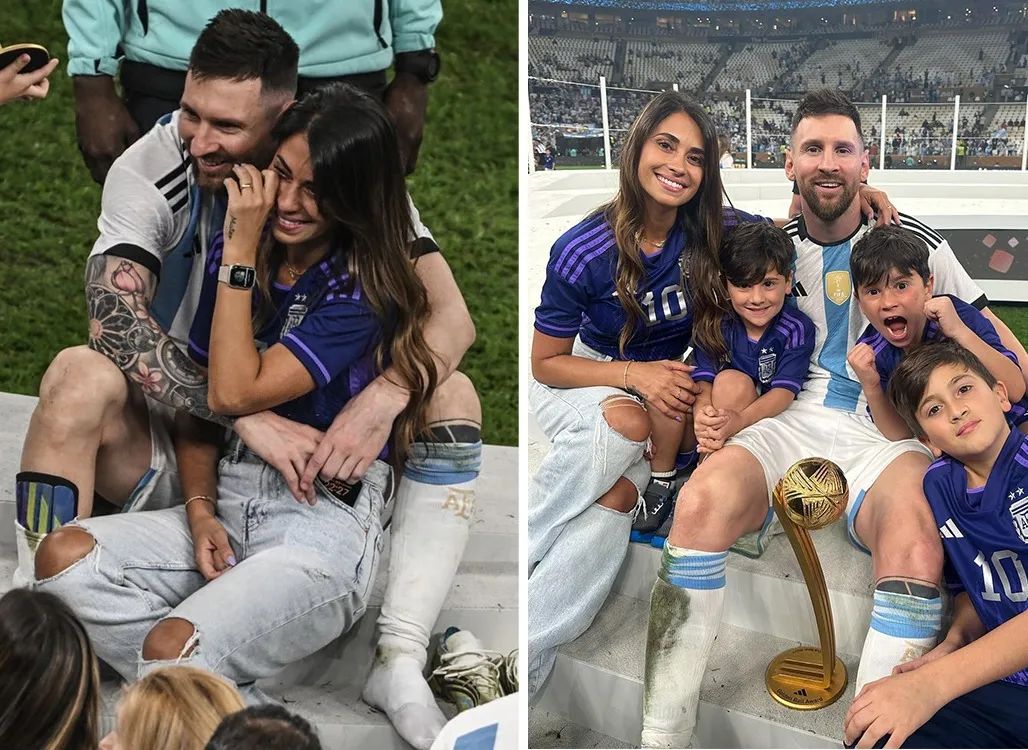 梅西夺冠后亲吻妻子,梅西夺冠亲吻爱妻