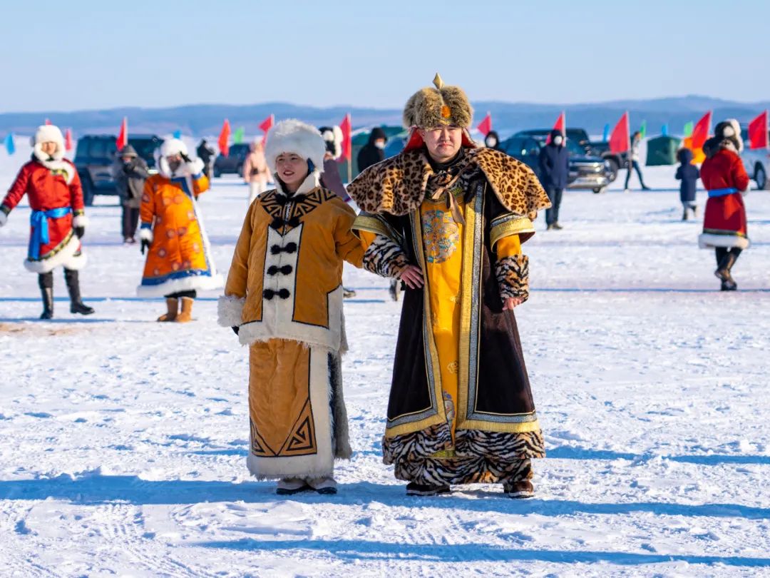 达斡尔打冰火球,呼伦贝尔达斡尔冰钓节