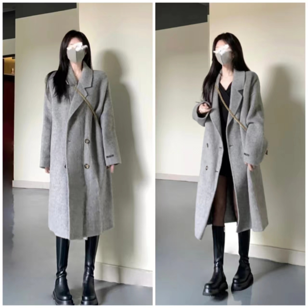 大衣搭长靴优雅阔太,大衣配长靴显矮