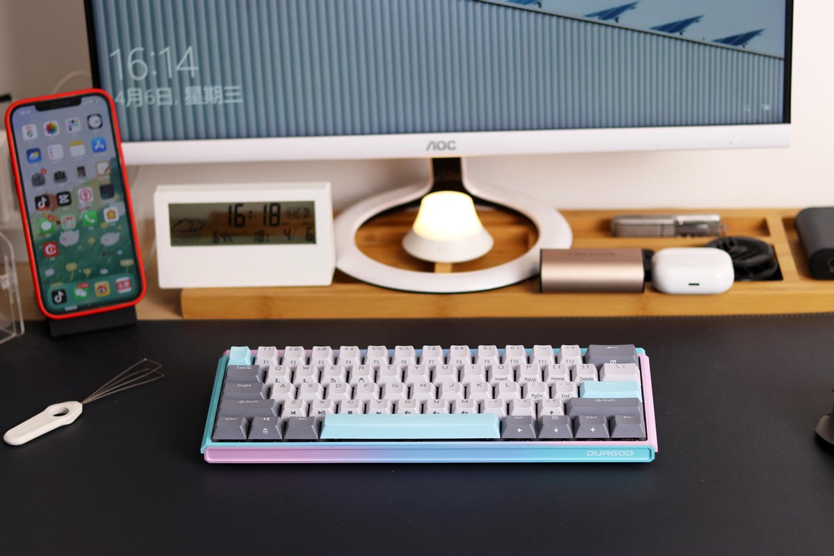 杜伽k310机械键盘简单上手,杜伽k310w无线银轴机械键盘