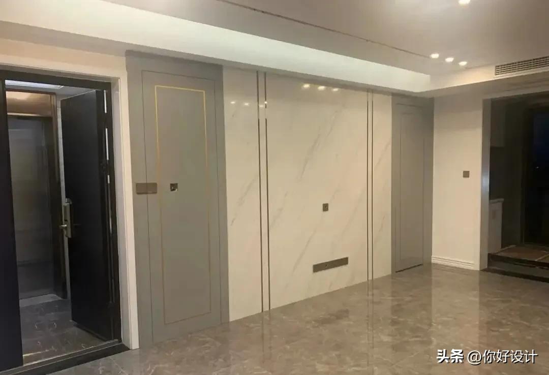 隐形门电视背景墙多少钱,4米电视背景墙带隐形门