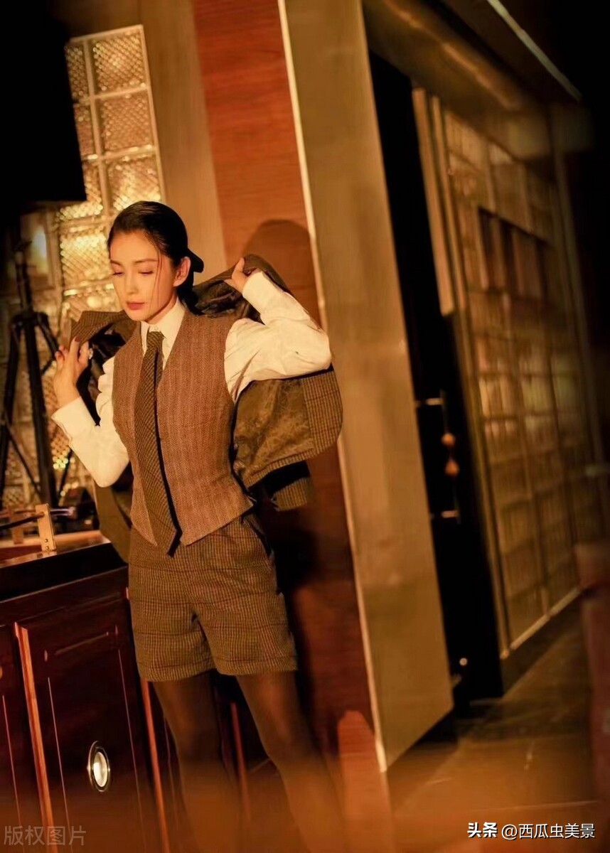 李冰冰时装lofficiel,李冰冰黑白时装大片