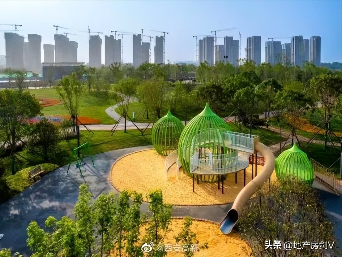西安五一新开放的公园,西安小寨公园正式开园
