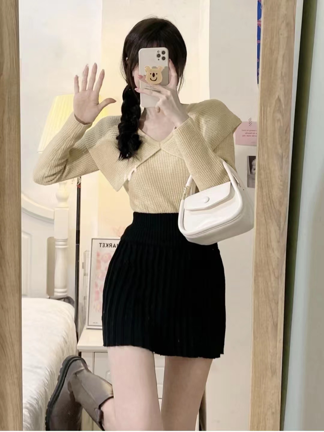 这45套棕色长筒靴穿搭太高级了，显高显瘦显腿长