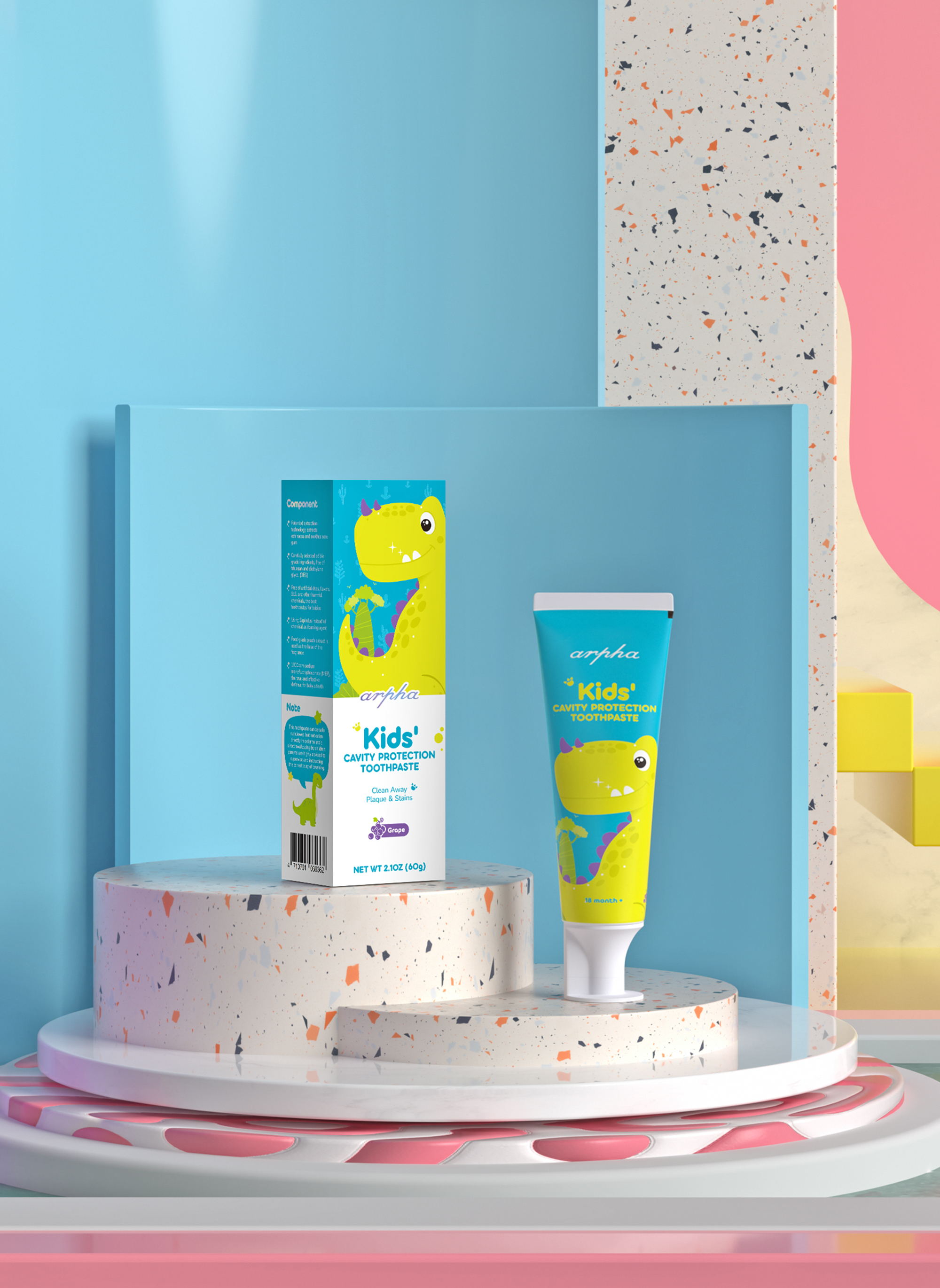 arpha儿童牙膏：一岁半宝宝用哪种牙膏效果好？