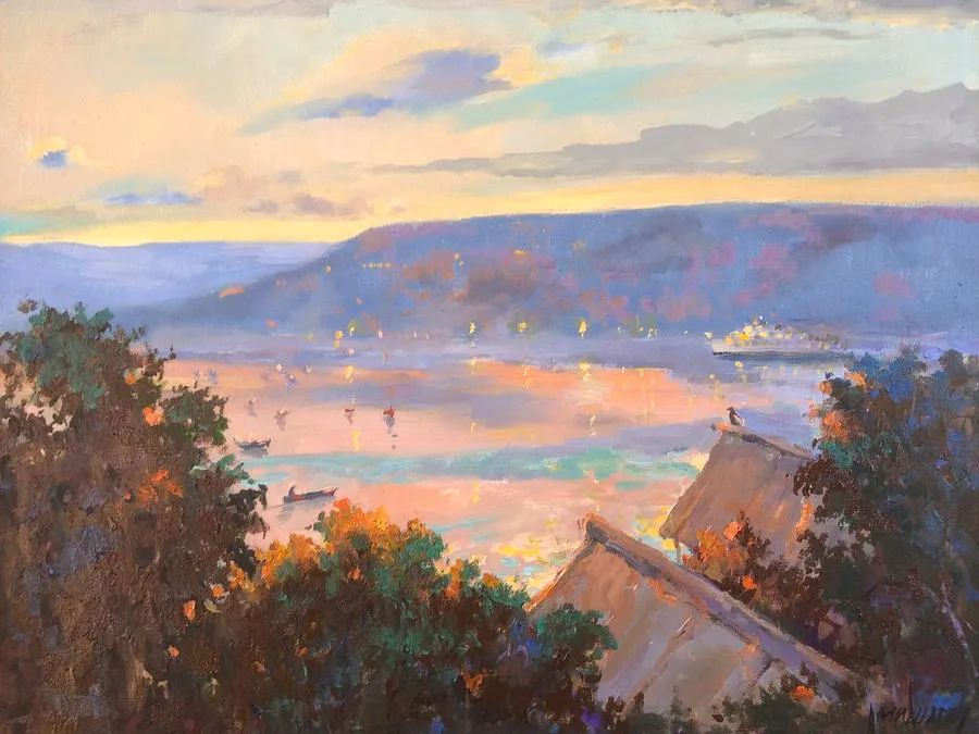 现代俄罗斯风景油画经典作品欣赏,米沙金油画作品