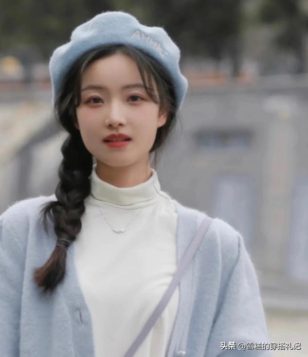 适合大圆脸的毛毛帽子女冬季兔毛,圆脸适合什么帽子最新款