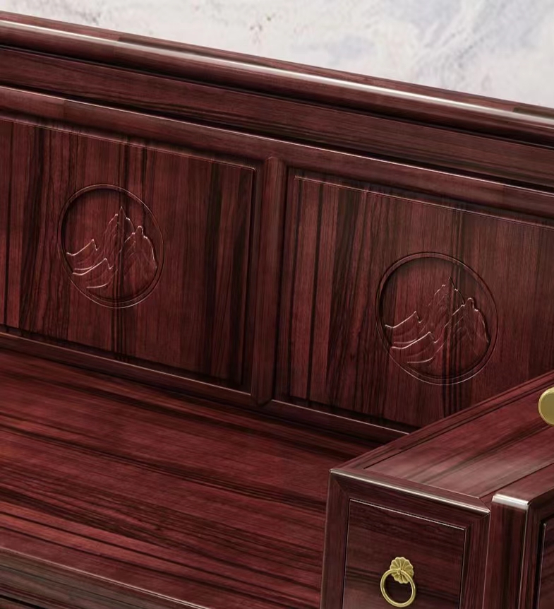 新中式红木家具大红酸枝,新中式红木家具小户型红酸枝