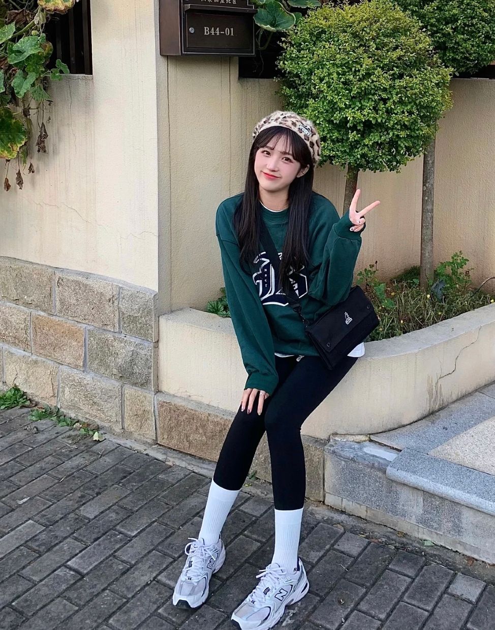 今年冬天穿什么袜裤,田园女生穿打底袜过冬