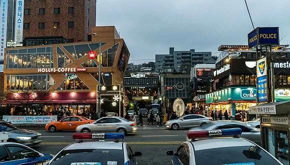 韩国梨泰院现场实景,韩国首尔梨泰院富人区别墅