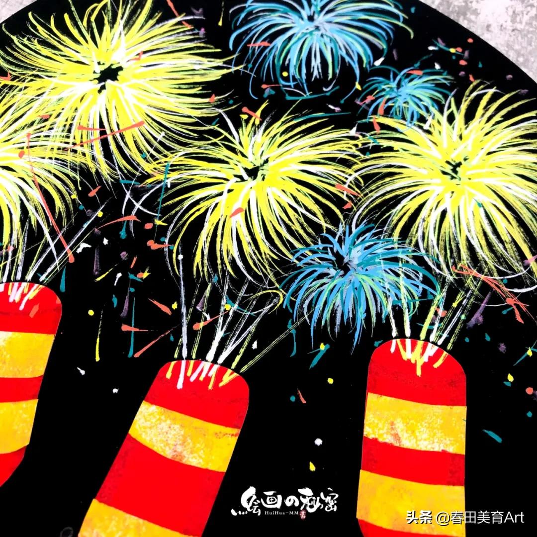 少儿美术元旦活动,幼儿美术元旦作品创意画