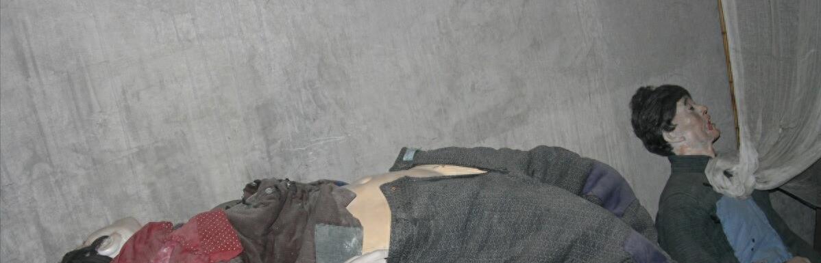 *体下**塞入蚂蝗、鞭炮、火炭、*刀刺**、抽肠、剃光肉的头盖骨挂在坦克