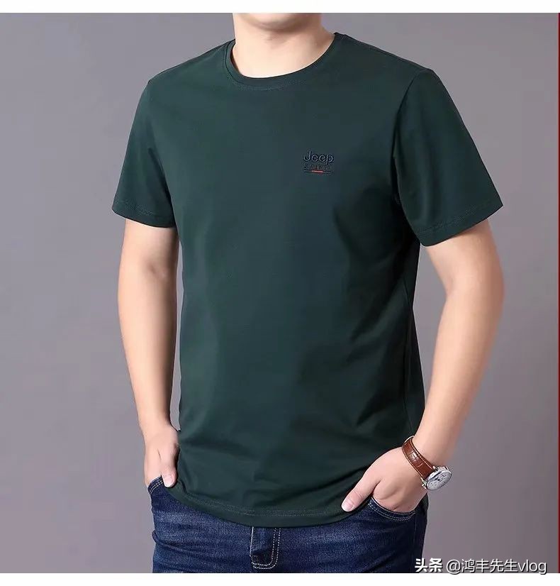 jeep短袖t恤专卖店男装翻领,jeep短袖t恤男纯棉官方正品