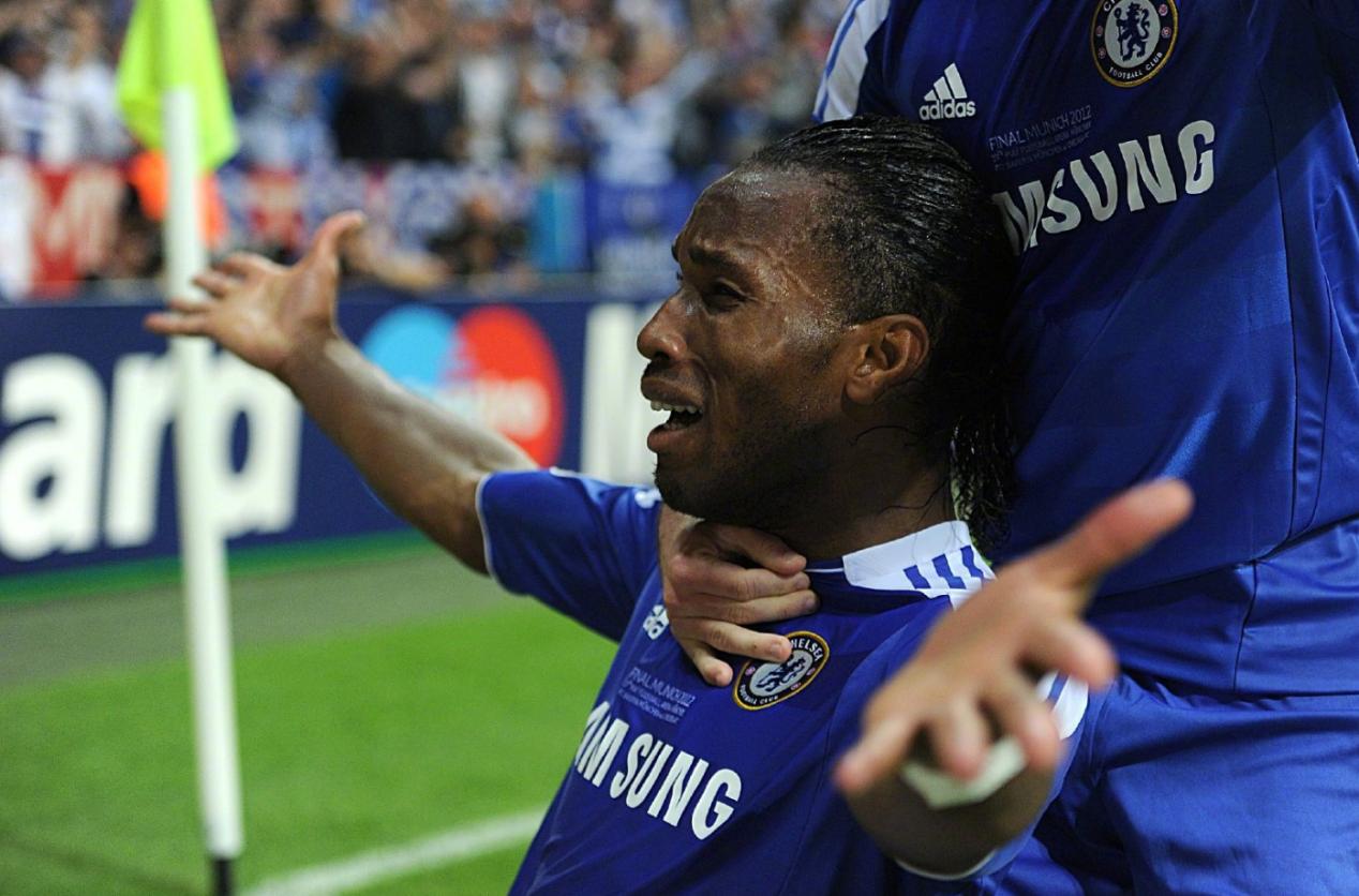 切尔西拜仁欧冠决赛德罗巴头球,切尔西夺欧冠德罗巴更衣室狂欢