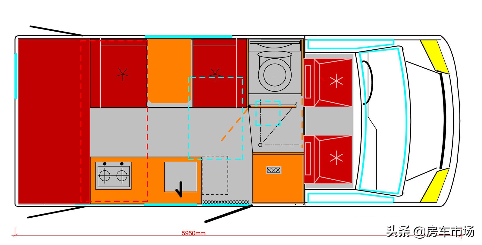 定制版6.6米大额头奔驰房车,雪地奔驰重型越野房车