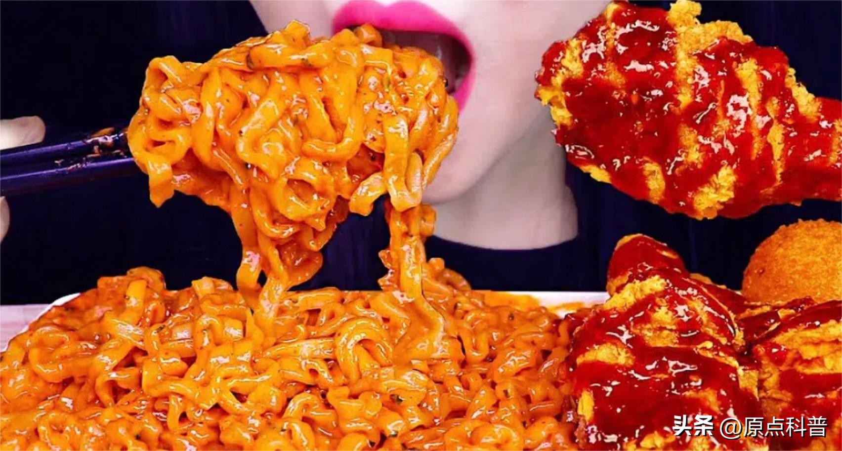 网红吃货视频火鸡面,网红火鸡面新吃法视频