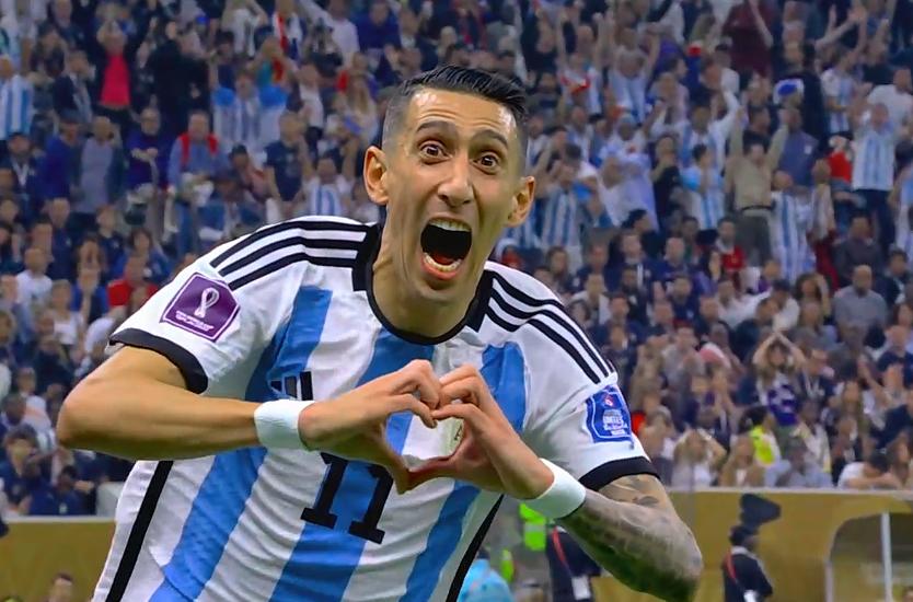 阿根廷梅西迪马利亚,2分钟梅西破门